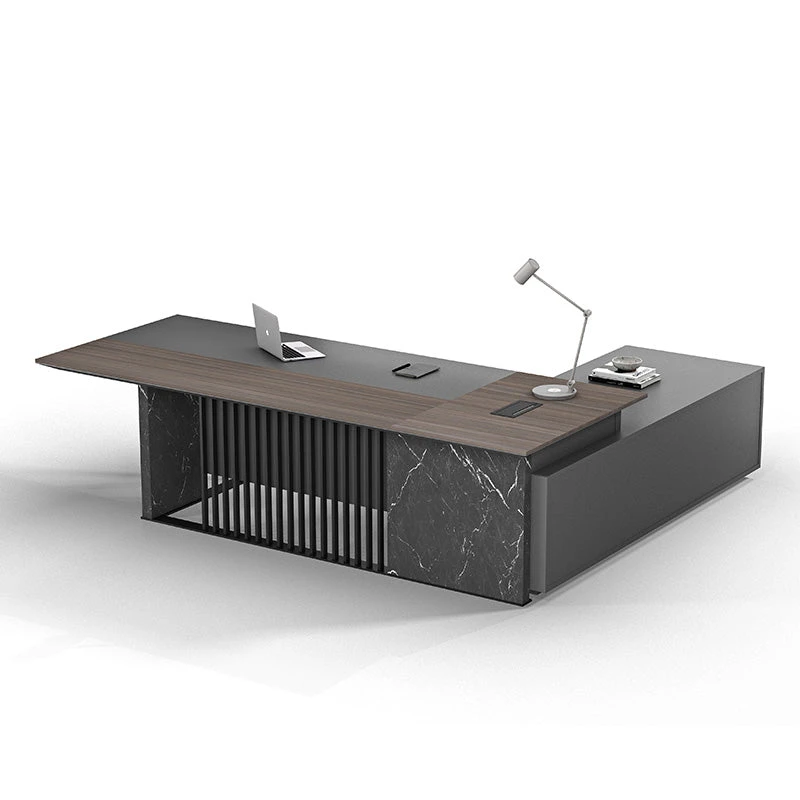 MADEIRA Executive Desk 220cm Left Return - Hazelnut & Grey(Madeira Executive Desk 220cm Left Return Hazelnut Grey) 3 MADEIRA Executive Desk 220cm Left Return - Hazelnut & Grey(Madeira Executive Desk 220cm Left Return Hazelnut Grey)