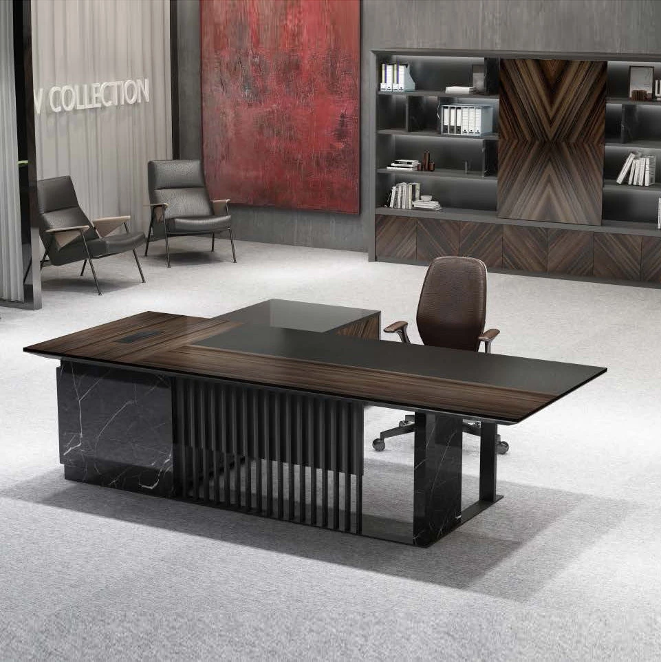MADEIRA Executive Desk 220cm Right Return - Hazelnut & Grey(Copy Of Madeira Executive Desk 220cm Right Return Hazelnut Grey) 5 MADEIRA Executive Desk 220cm Right Return - Hazelnut & Grey(Copy Of Madeira Executive Desk 220cm Right Return Hazelnut Grey) - Image 3