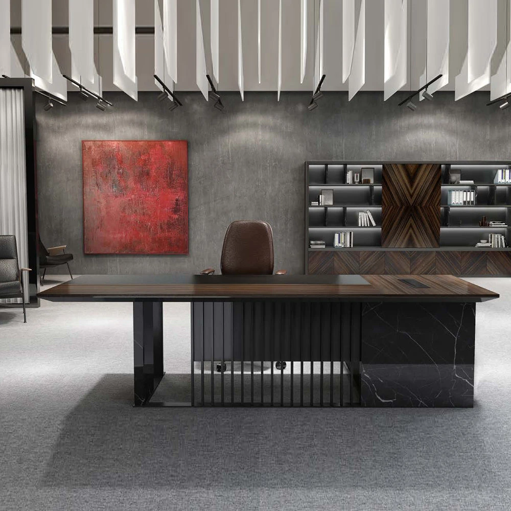 MADEIRA Executive Desk 220cm Left Return - Hazelnut & Grey(Madeira Executive Desk 220cm Left Return Hazelnut Grey) 8 MADEIRA Executive Desk 220cm Left Return - Hazelnut & Grey(Madeira Executive Desk 220cm Left Return Hazelnut Grey) - Image 6