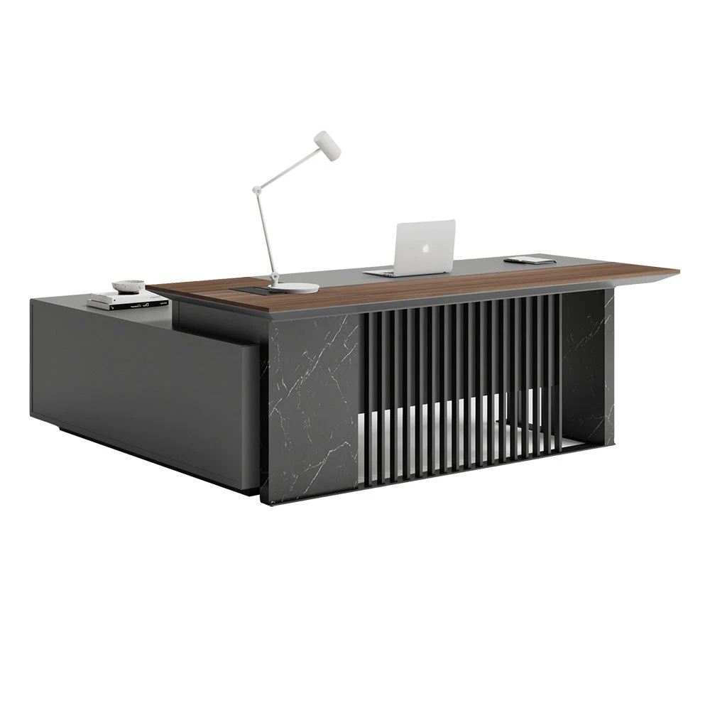 MADEIRA Executive Desk 220cm Right Return - Hazelnut & Grey(Copy Of Madeira Executive Desk 220cm Right Return Hazelnut Grey) 9 MADEIRA Executive Desk 220cm Right Return - Hazelnut & Grey(Copy Of Madeira Executive Desk 220cm Right Return Hazelnut Grey) - Image 7