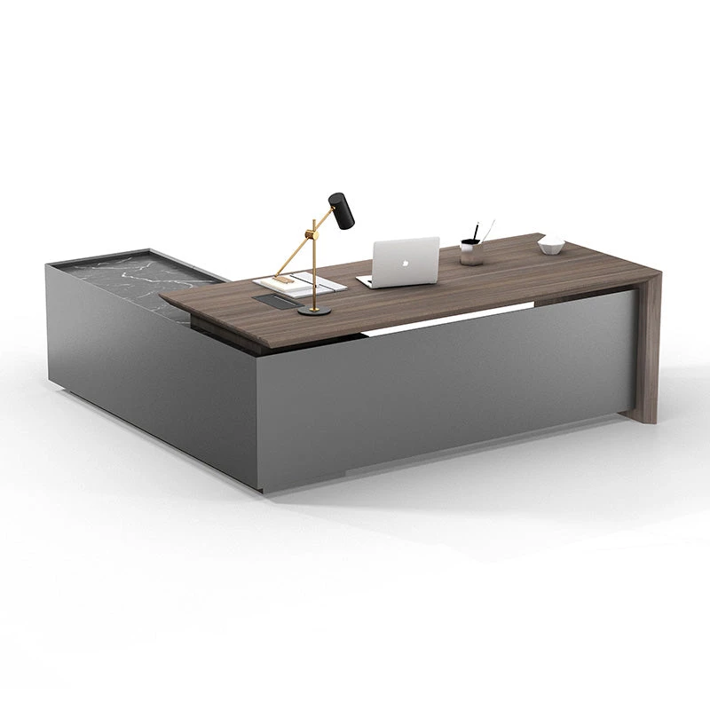 ARMANDO Executive Desk 220cm Right Return - Hazelnut & Grey(Armando Executive Desk 220cm Right Return Hazelnut Brown 1) 3 ARMANDO Executive Desk 220cm Right Return - Hazelnut & Grey(Armando Executive Desk 220cm Right Return Hazelnut Brown 1)