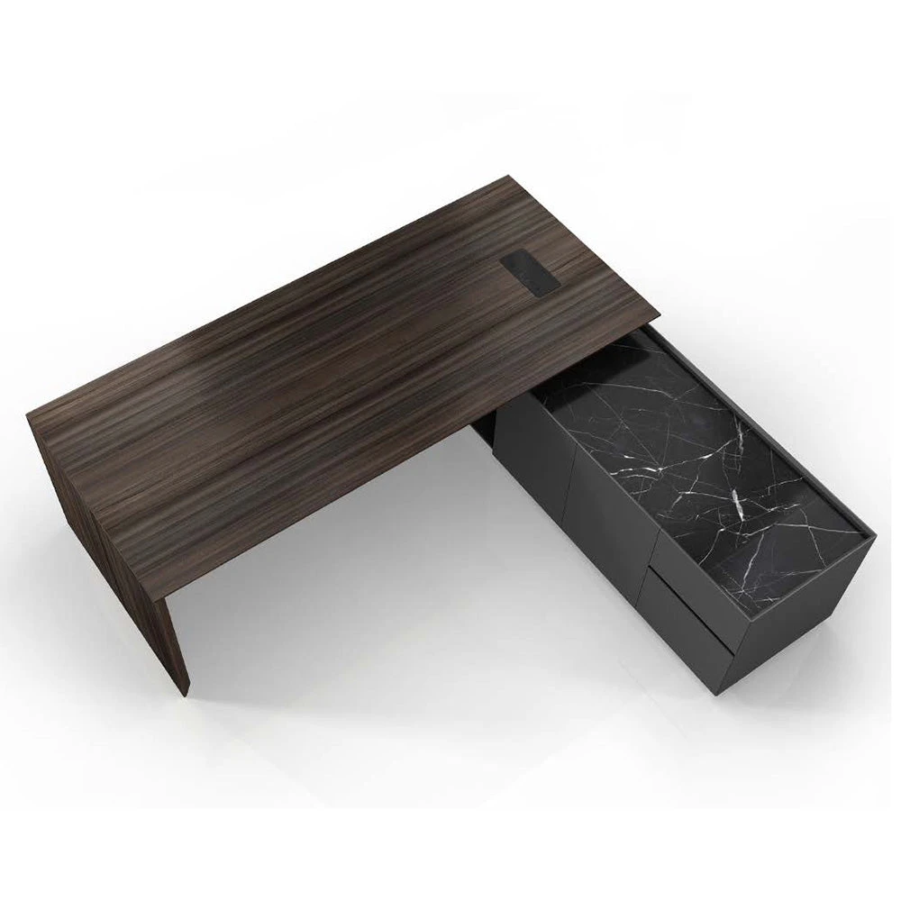 ARMANDO Executive Desk 220cm Right Return - Hazelnut & Grey(Armando Executive Desk 220cm Right Return Hazelnut Brown 1) 7 ARMANDO Executive Desk 220cm Right Return - Hazelnut & Grey(Armando Executive Desk 220cm Right Return Hazelnut Brown 1) - Image 5