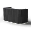 HALO Reception Desk 180cm - Black(Copy Of Halo 1 8m Reception Desk Left Panel Warm Oak Black) 2 HALO Reception Desk 180cm - Black(Copy Of Halo 1 8m Reception Desk Left Panel Warm Oak Black) -Modern Furniture WF WR002B 18BlackwithLED 800