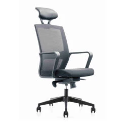 Argo Executive Office Chair With Headrest - Black(Argo Black Grey Executive Office Chair With Headrest)