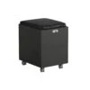 DOLAN Mobile Cabinet - Black Concrete(Dolan Movable Drawer) -Modern Furniture WF XD001 BLK 1000