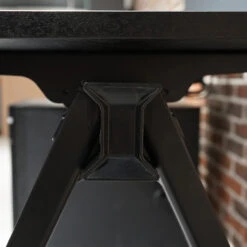 DOLAN Reversible Single Seater Workstation 1.4 - 1.6m - Black Concrete(Dolan Conference Table 2 4m Copy 1) -Modern Furniture WF XW002 19 1000