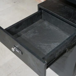 DOLAN Reversible Single Seater Workstation 1.4 - 1.6m - Black Concrete(Dolan Conference Table 2 4m Copy 1) -Modern Furniture WF XW002 23 1000