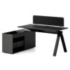 DOLAN Executive Desk Workstation 1.4m - 1.6m - Left Return - Black Concrete(Dolan Single Workstation Left Return) 2 DOLAN Executive Desk Workstation 1.4m - 1.6m - Left Return - Black Concrete(Dolan Single Workstation Left Return) -Modern Furniture WF XW003 L BLK