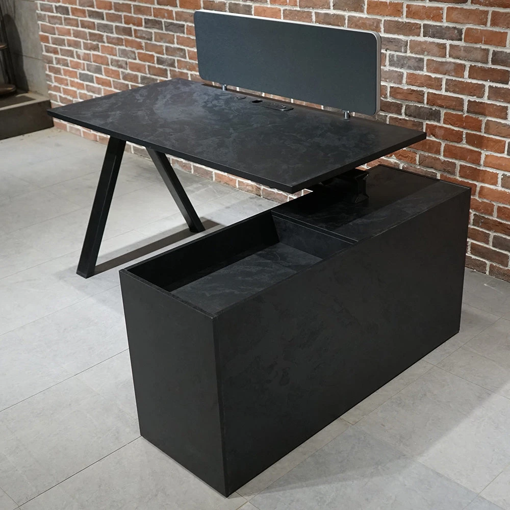DOLAN Executive Desk Workstation 1.4m - 1.6m - Left Return - Black Concrete(Dolan Single Workstation Left Return) 17 DOLAN Executive Desk Workstation 1.4m - 1.6m - Left Return - Black Concrete(Dolan Single Workstation Left Return) - Image 15