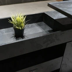 DOLAN Executive Desk Workstation 1.4m - 1.6m - Left Return - Black Concrete(Dolan Single Workstation Left Return) 35 DOLAN Executive Desk Workstation 1.4m - 1.6m - Left Return - Black Concrete(Dolan Single Workstation Left Return) -Modern Furniture WF XW003 L 12 1000