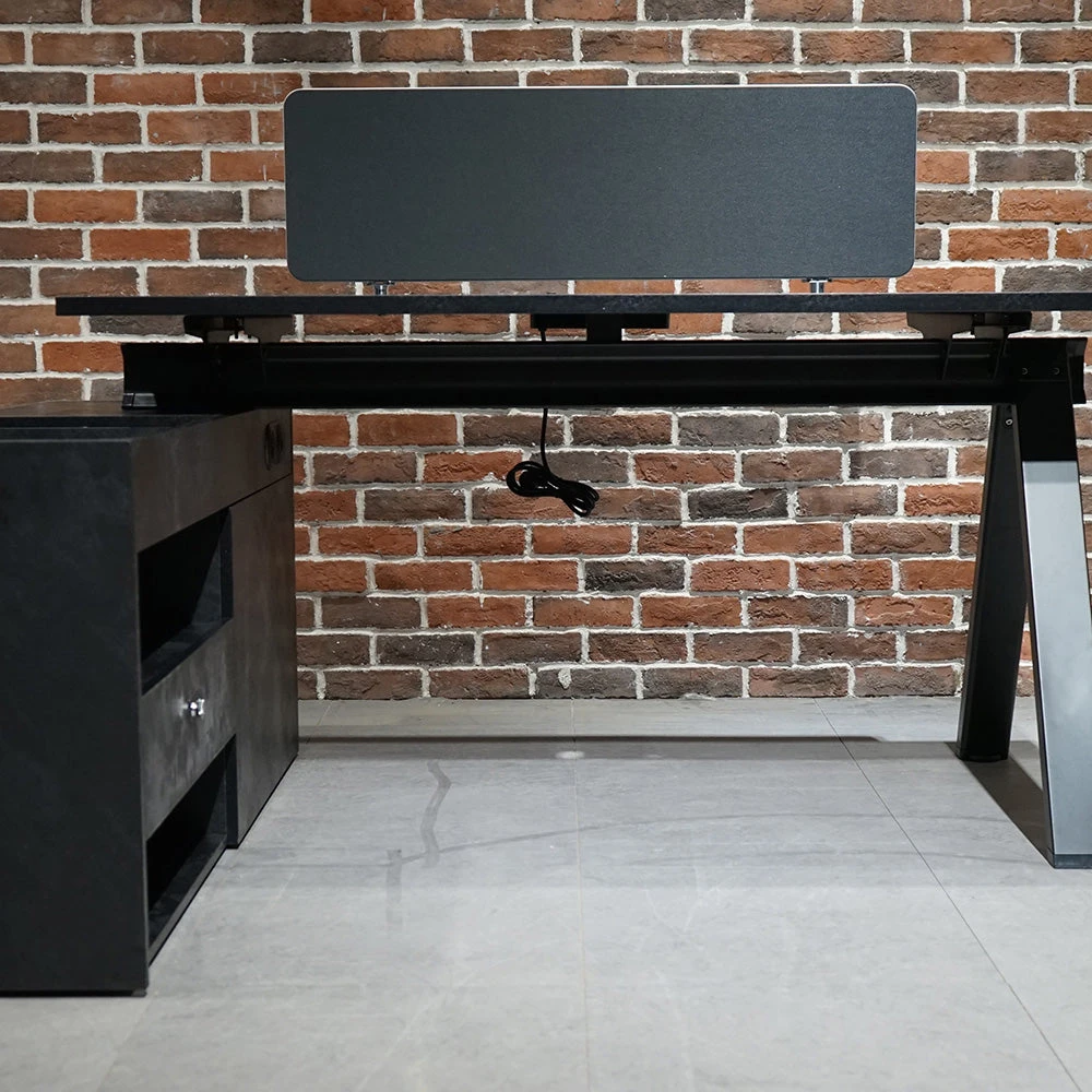 DOLAN Executive Desk Workstation 1.4m - 1.6m - Left Return - Black Concrete(Dolan Single Workstation Left Return) 8 DOLAN Executive Desk Workstation 1.4m - 1.6m - Left Return - Black Concrete(Dolan Single Workstation Left Return) - Image 6