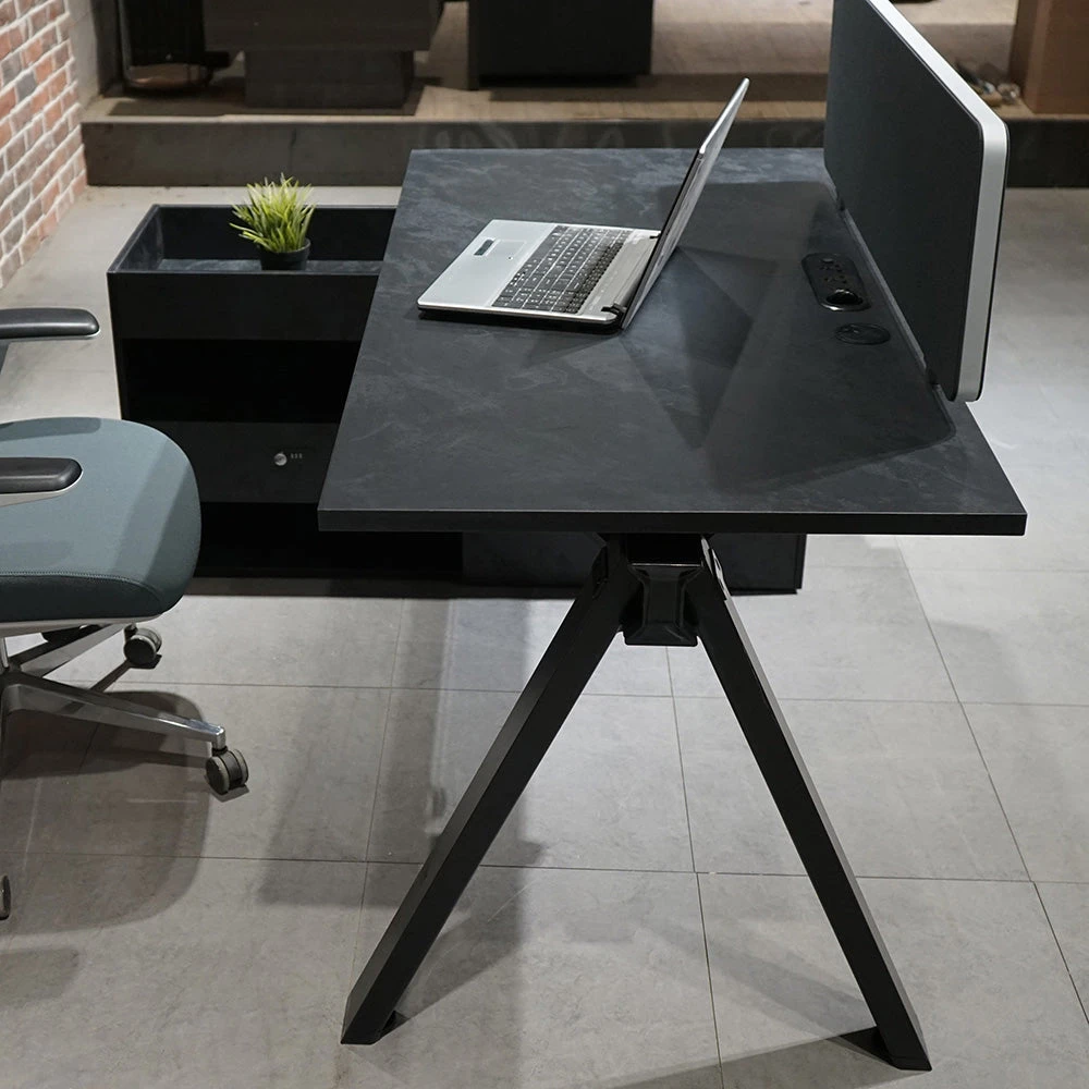 DOLAN Executive Desk Workstation 1.4m - 1.6m - Left Return - Black Concrete(Dolan Single Workstation Left Return) 12 DOLAN Executive Desk Workstation 1.4m - 1.6m - Left Return - Black Concrete(Dolan Single Workstation Left Return) - Image 10