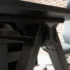 DOLAN Executive Desk Workstation 1.4 - 1.6m - Right Return - Black Concrete(Dolan Single Workstation) -Modern Furniture WF XW003 L 7 1000 R