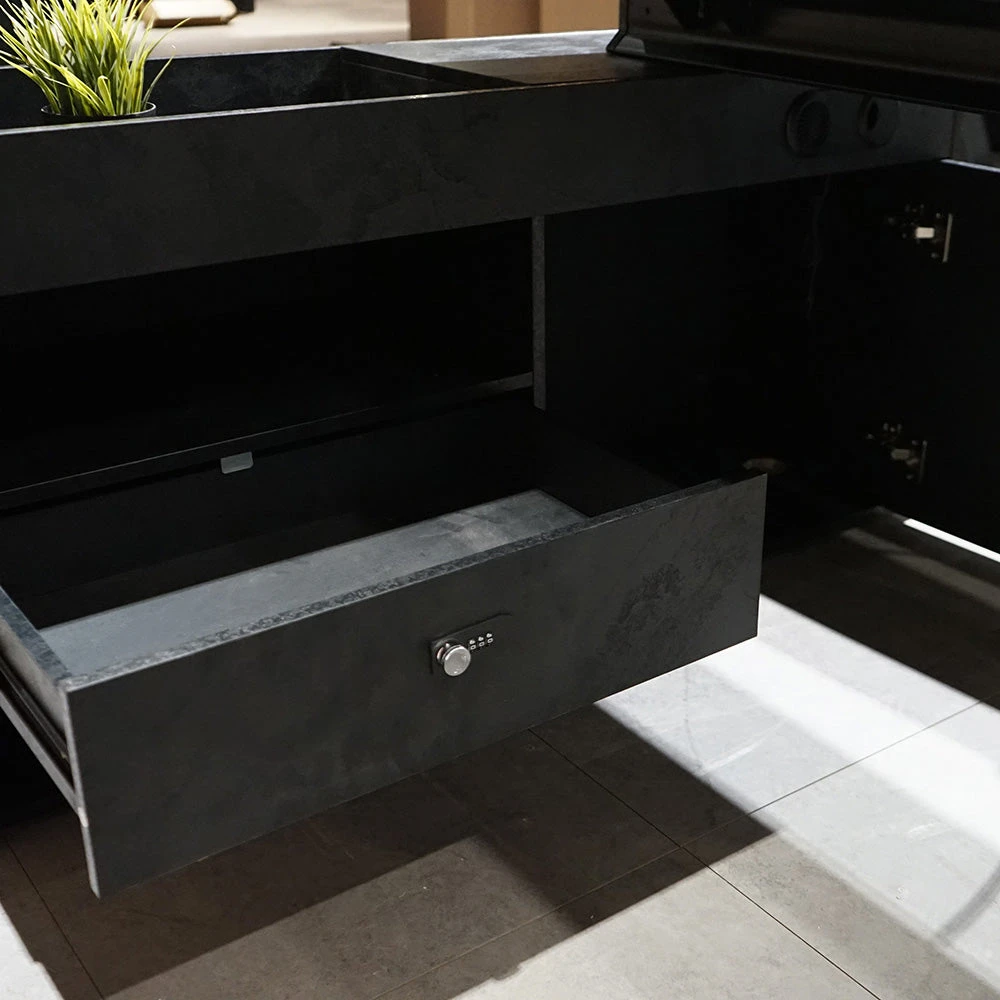 DOLAN Executive Desk Workstation 1.4m - 1.6m - Left Return - Black Concrete(Dolan Single Workstation Left Return) 7 DOLAN Executive Desk Workstation 1.4m - 1.6m - Left Return - Black Concrete(Dolan Single Workstation Left Return) - Image 5