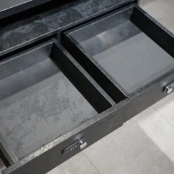 DOLAN 2 Seater Workstation 2.8m - Black Concrete(Dolan 2 Seat Workstation) -Modern Furniture WF XW005 20 1000