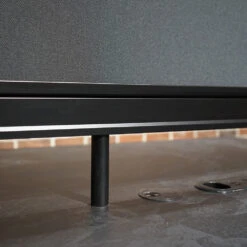 DOLAN 2 Seater Workstation 1.2m - 1.4m - Black Concrete(Dolan 2 Seat Workstation 1) -Modern Furniture WF XW008 12 1000