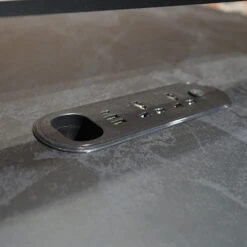 DOLAN 2 Seater Workstation 2.8m - Black Concrete(Dolan 2 Seat Workstation) -Modern Furniture WF XW008 18 1000