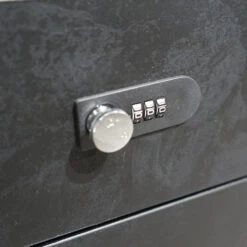 DOLAN 2 Seater Workstation 1.2m - 1.4m - Black Concrete(Dolan 2 Seat Workstation 1) -Modern Furniture WF XW008 6 1000