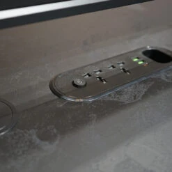 DOLAN 4 Seater Workstation 2.8m - Black Concrete(Dolan 4 Seat Workstation 1 2m) -Modern Furniture WF XW010 19 1000