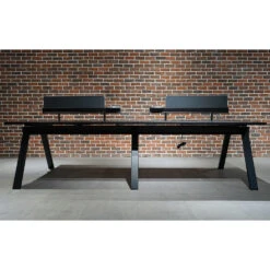 DOLAN 4 Seater Workstation 2.8m - Black Concrete(Dolan 4 Seat Workstation 1 2m) -Modern Furniture WF XW010 5 1000