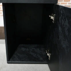 DOLAN 4 Seater Workstation 2.4m - 2.8m - Black Concrete(Dolan 4 Seat Workstation 2 4 2 8m) -Modern Furniture WF XW012 m 1000