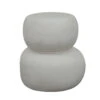 ROCCO Indoor & Outdoor Side Table Stool 41cm - White Concrete(Rocco Stool 41cm White Concrete) -Modern Furniture YO FCT55 1