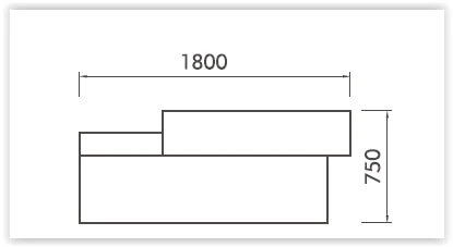 ZIVA Reception Desk 1.8M With Right Panel - Oak & White(Ziva Reception Desk 180cm Right Panel White) 11 ZIVA Reception Desk 1.8M With Right Panel - Oak & White(Ziva Reception Desk 180cm Right Panel White) - Image 9