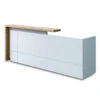 ZIVA Reception Desk 1.8M With Right Panel - Oak & White(Ziva Reception Desk 180cm Right Panel White) -Modern Furniture ZIVA Reception MF 22RKH001 R 1024x1024 Left