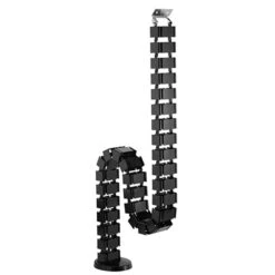 Umbilical Cable Management Spine - 80cm Or 120cm - Black(Cable Cords Management Black)