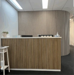 WOODFLEX Flexible Acoustic Wood Slat Wall Panel, Walnut Veneer - 2700mm X 600mm(Copy Of Woodflex Flexible Acoustic Wood Wall Panel Black Veneer) -Modern Furniture image003 1