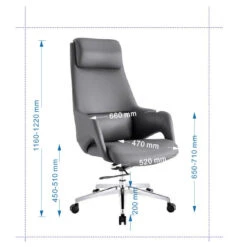 RONAN Executive Office Chair - Black(Ronan Executive Office Chair Black) -Modern Furniture image004c 800 9cdce6aa b19f 4866 9764 1635f37dc119