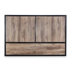 DAXTON Display Unit 2.4M - Warm Oak & Black(Daxton Display Unit 2 4m Mahogany Black) -Modern Furniture ns281005copy