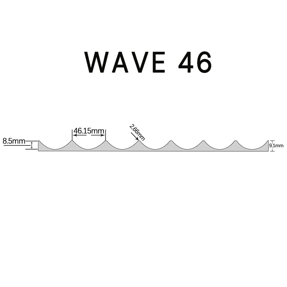 WOODFLEX WHITE PRIMED FLEXIBLE - WAVE 46 - 2700mm X 600mm(Woodflex Flexible Prime Wave 44mm 270x60x9) 16 WOODFLEX WHITE PRIMED FLEXIBLE - WAVE 46 - 2700mm X 600mm(Woodflex Flexible Prime Wave 44mm 270x60x9) - Image 14
