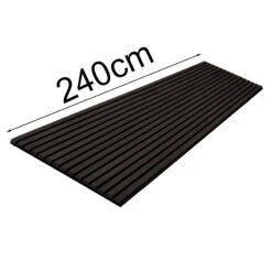 WOODFLEX Flexible Acoustic Wood Slat Wall Panel, Black Veneer - 2400mm X 600mm(Woodflex Flexible Acoustic Wall Panel Black) -Modern Furniture woodflex240cm
